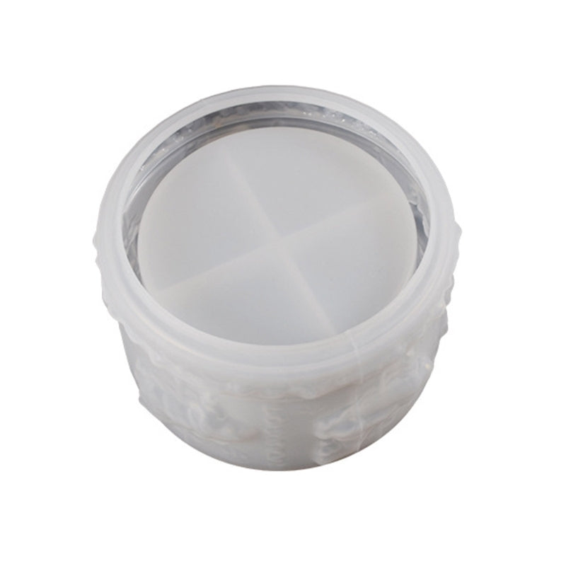Resin Jar Mold Candy Box Silicone Mold with Lid DIY Mini Storage Box Flower Pot Home Decorations Mould Craft Supplies