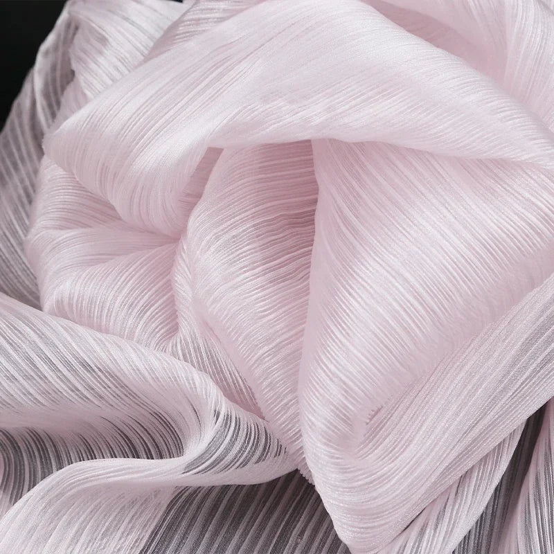 Pleated Organza DIY Handmade Gauze Flowers for Wedding Background Decor Party Stage Modeling Christmas Window Home Decorations