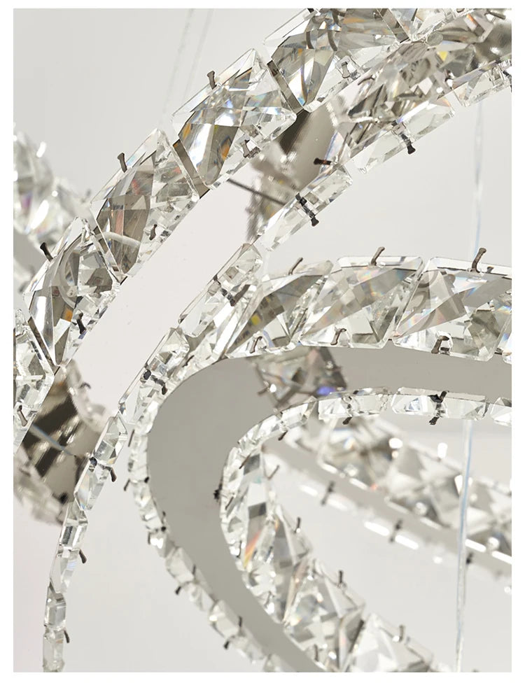 Moonriver Lighting Modern Crystal Hanging Lamps for Ceiling Living Room Bedroom Chandelier Home Decorations Pendant Light Lustre