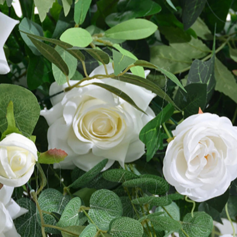 2M Green Plants Rose Arches Outdoor Wedding Decoration Circular Flower Doors Church Lawns Wedding Decorations Artificial Flowers