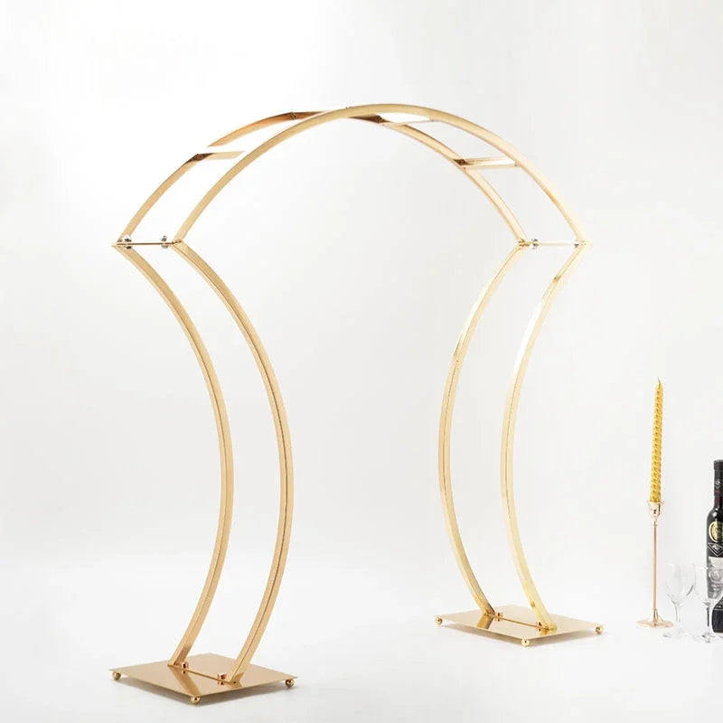 1/2/5pcs For Wedding Party Table Centerpiece  Flower Stand Gold Metal