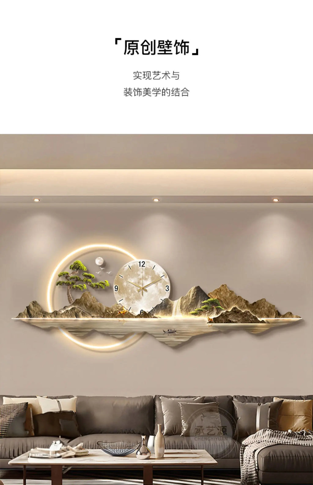 Large Led Wall Clocks Art Mural Luxury Wooden Restaurant Nordic Minimalist Wall Watch Fashion Relogio De Parede Room Decorations