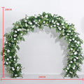 2M Green Plants Rose Arches Outdoor Wedding Decoration Circular Flower Doors Church Lawns Wedding Decorations Artificial Flowers
