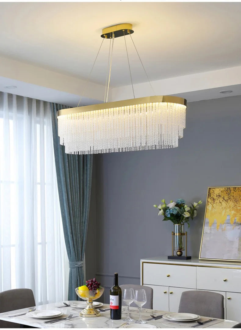 Luxury Crystal Modern Ceiling Chandelier Lights Ceiling Pendant Lamp Home Decorations Chandeliers Lighting for Living Room Light