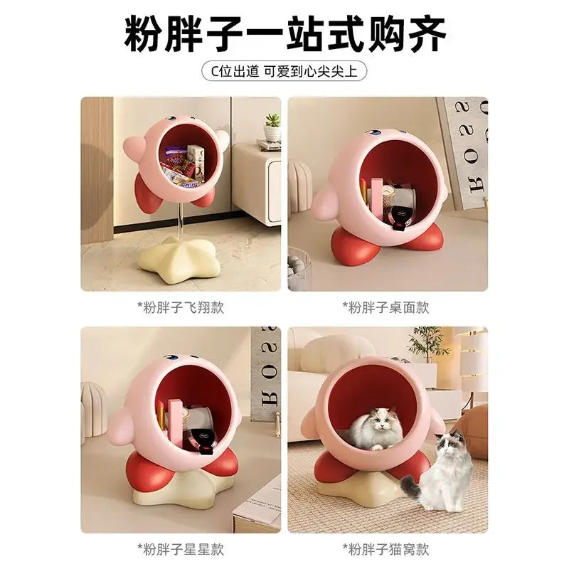 Creative Pink Fat Man Floor Storage Ornaments Living Room Sofa Next To The TV Cabinet Home Decorations High-end Luxury