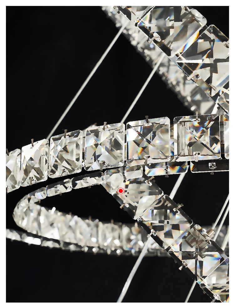 Moonriver Lighting Modern Crystal Hanging Lamps for Ceiling Living Room Bedroom Chandelier Home Decorations Pendant Light Lustre