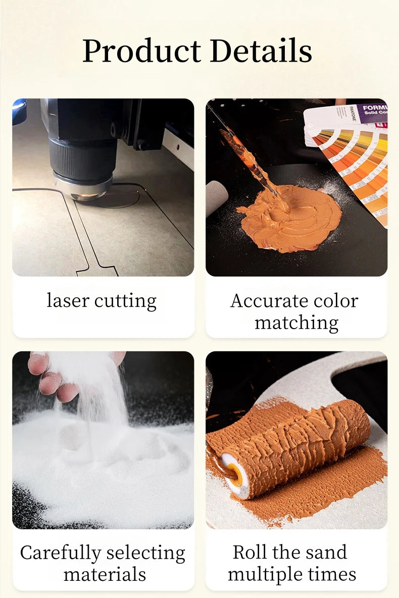 Modern Green Plant Sandstone Painting LED Lights For Corridor Living Room Restaurant Table 3D Home Decorations Lustre Mural Lamp