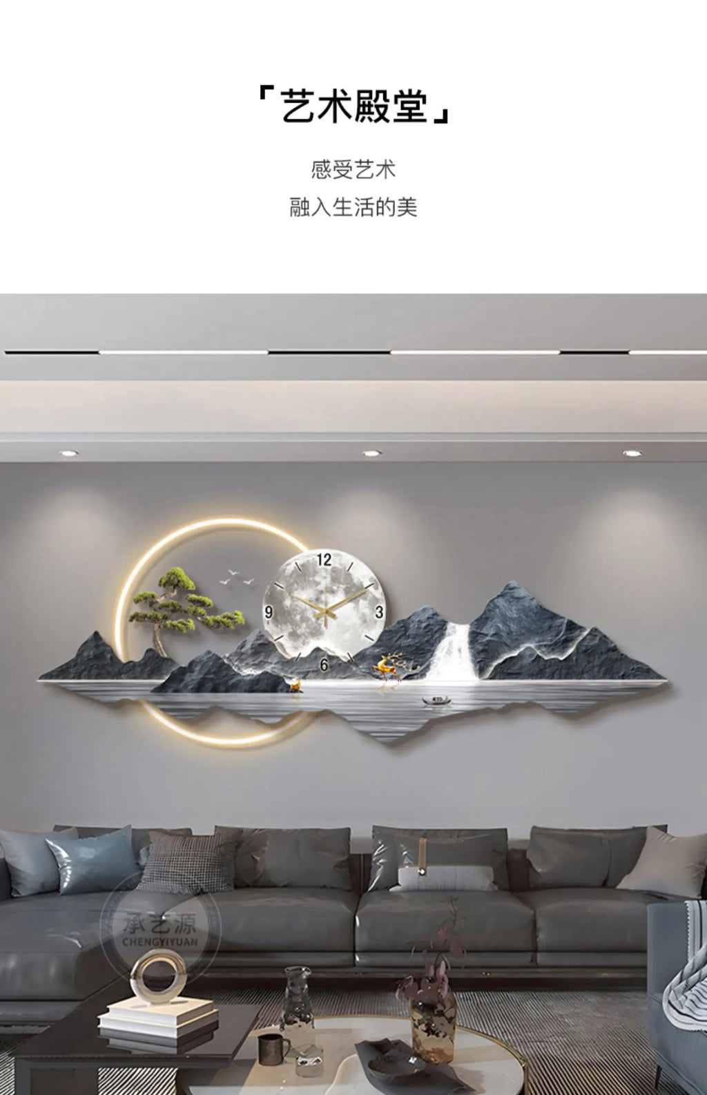 Large Led Wall Clocks Art Mural Luxury Wooden Restaurant Nordic Minimalist Wall Watch Fashion Relogio De Parede Room Decorations