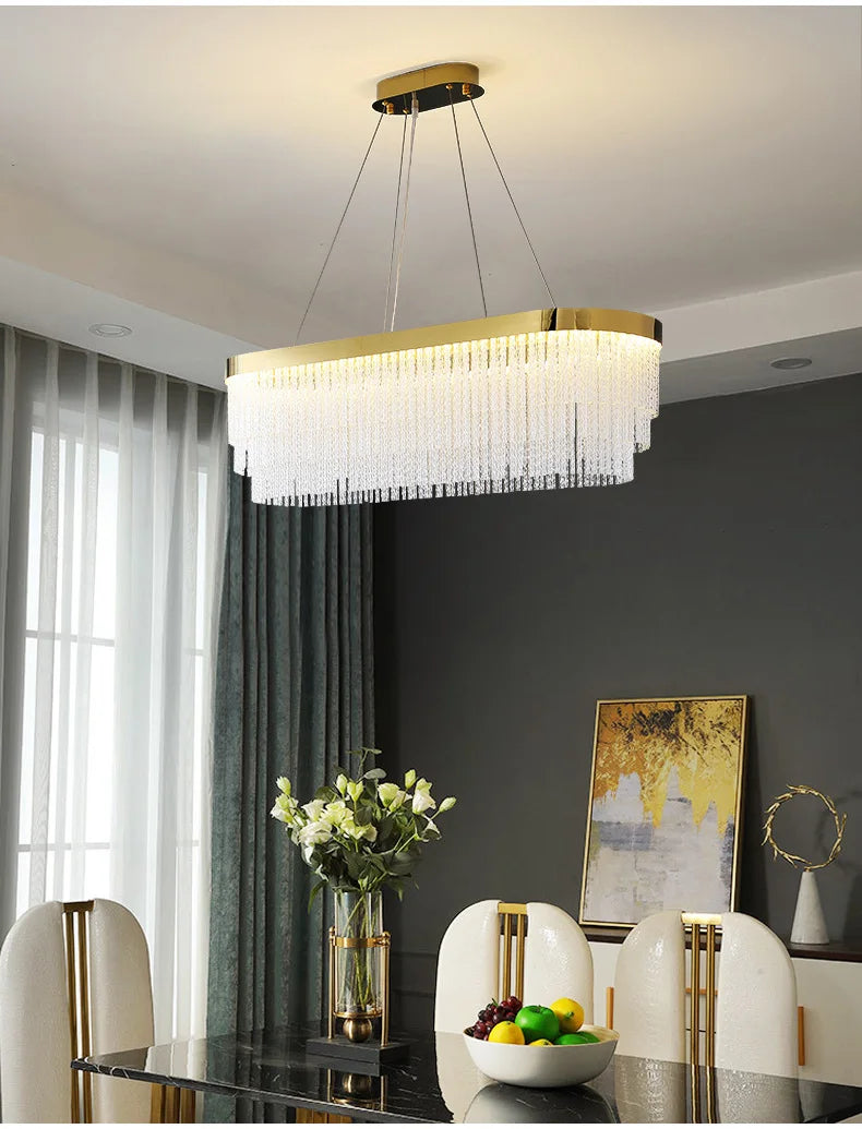 Luxury Crystal Modern Ceiling Chandelier Lights Ceiling Pendant Lamp Home Decorations Chandeliers Lighting for Living Room Light