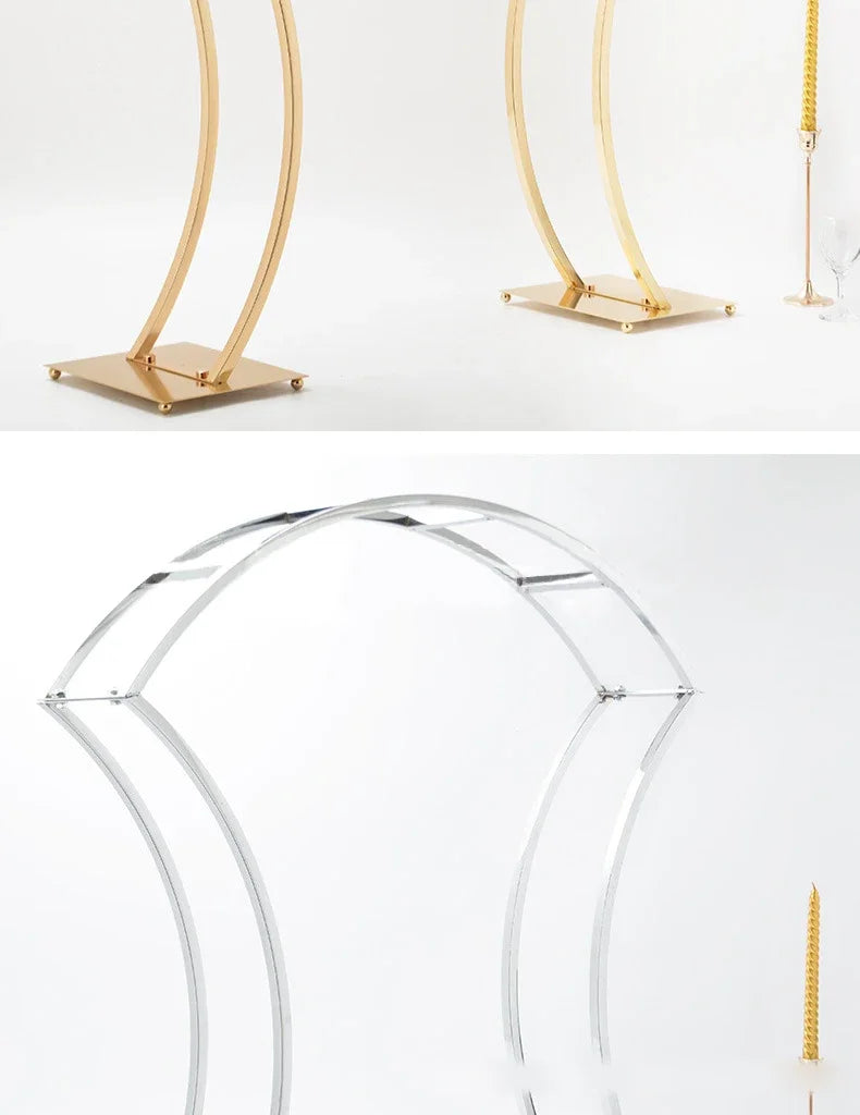 1/2/5pcs For Wedding Party Table Centerpiece  Flower Stand Gold Metal