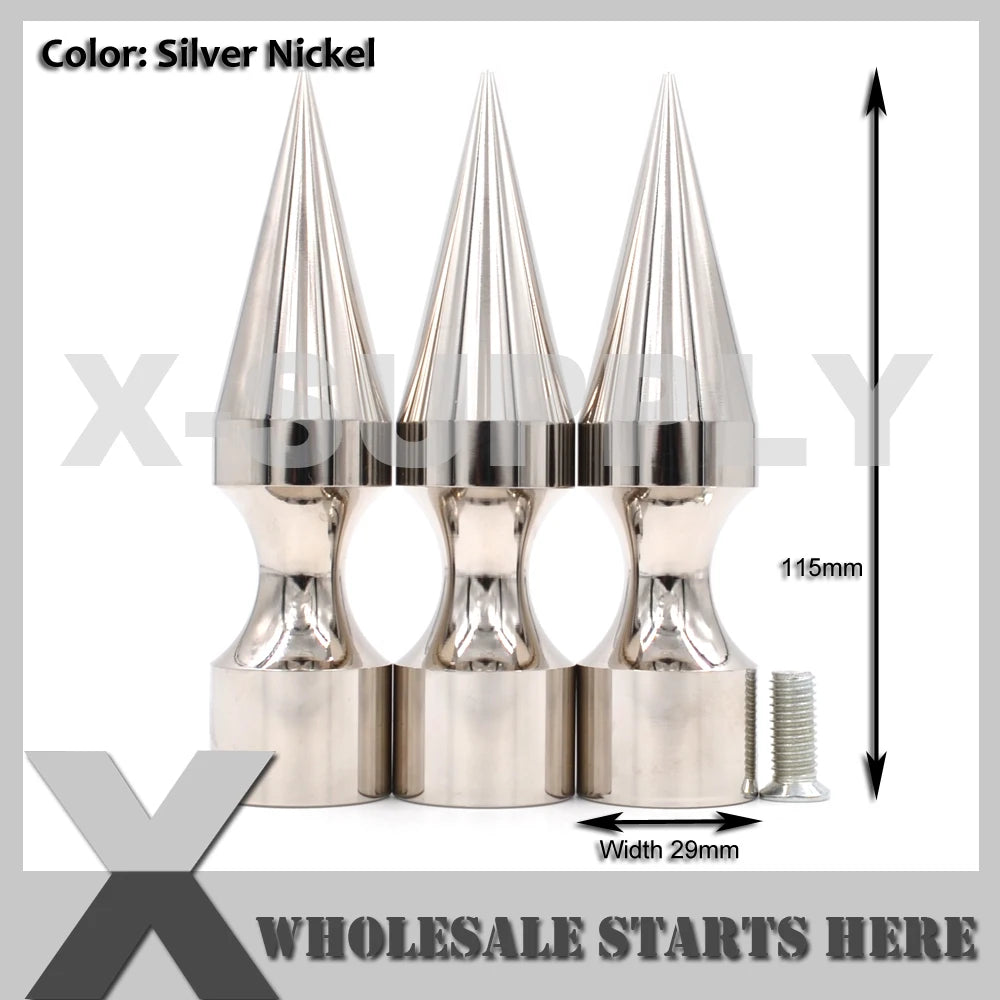 29x115mm Giant Huge Screwed Back Spike Studs,Used For Leather Choker,Shoes,Punk Decorations