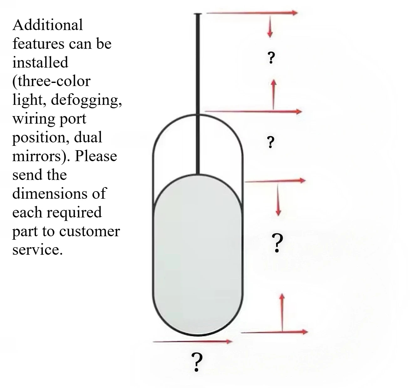 Room Decoration Wall Mirrors Bathroom Mirror Makeup Home Decorations Full Body Foot Mirrors Custom Mirrors Room Design Furniture