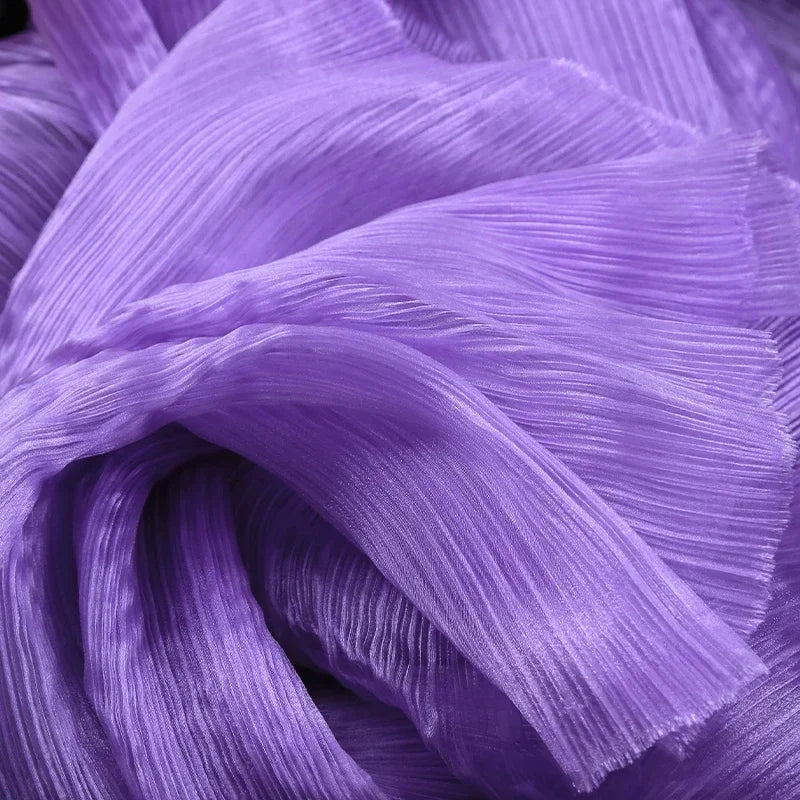 Pleated Organza DIY Handmade Gauze Flowers for Wedding Background Decor Party Stage Modeling Christmas Window Home Decorations