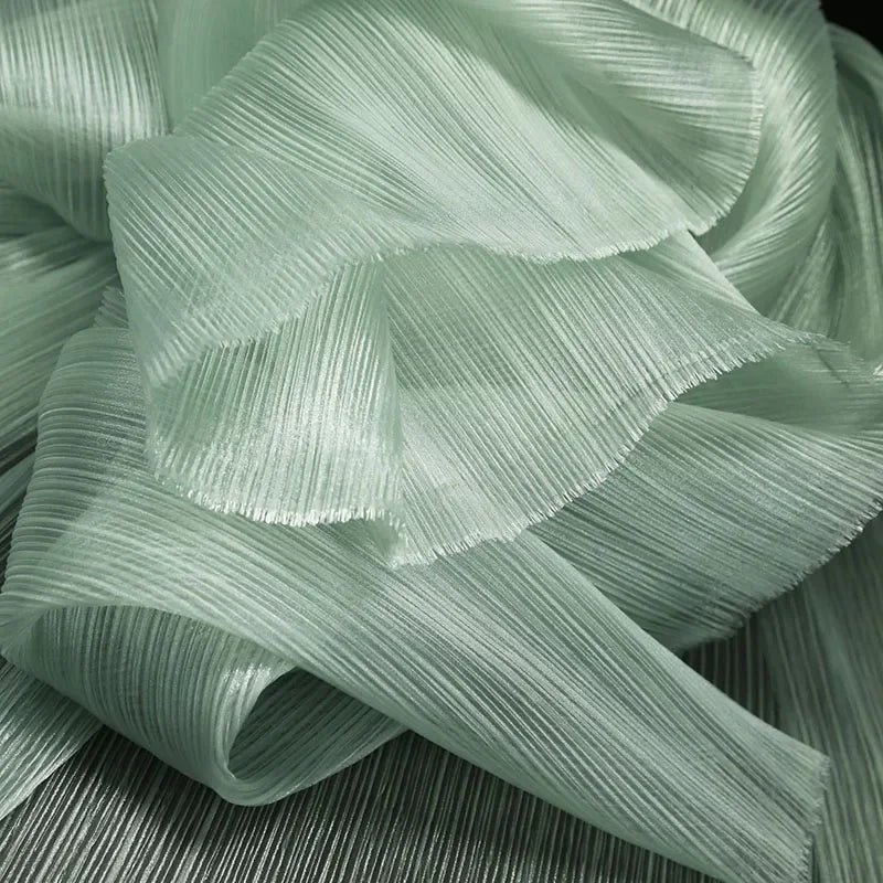 Pleated Organza DIY Handmade Gauze Flowers for Wedding Background Decor Party Stage Modeling Christmas Window Home Decorations