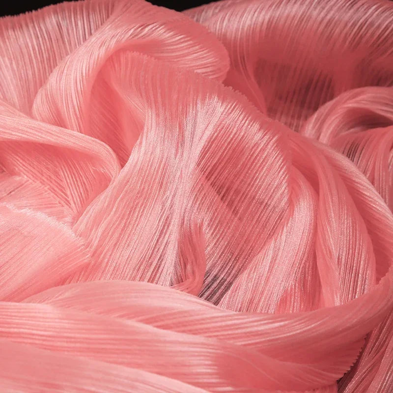 Pleated Organza DIY Handmade Gauze Flowers for Wedding Background Decor Party Stage Modeling Christmas Window Home Decorations