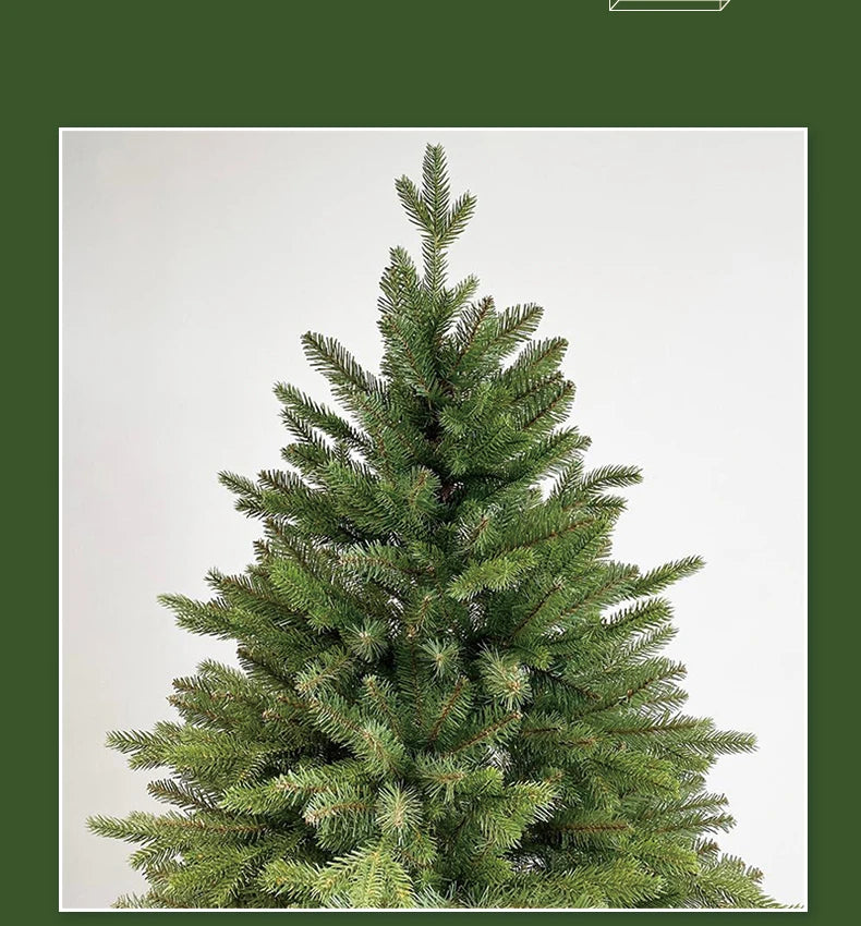 PE+PVC Artificial Christmas Tree with LED Lights High-grade Encrypted Christmas Tree 1.2m~3m Christmas Atmosphere Decorations