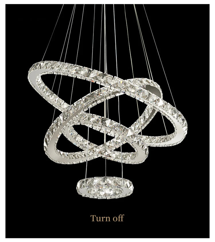 Moonriver Lighting Modern Crystal Hanging Lamps for Ceiling Living Room Bedroom Chandelier Home Decorations Pendant Light Lustre