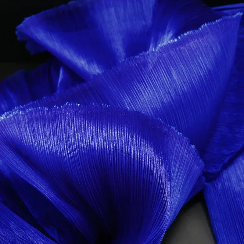 Pleated Organza DIY Handmade Gauze Flowers for Wedding Background Decor Party Stage Modeling Christmas Window Home Decorations