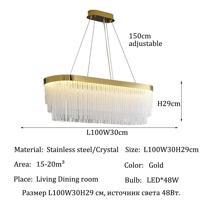 Luxury Crystal Modern Ceiling Chandelier Lights Ceiling Pendant Lamp Home Decorations Chandeliers Lighting for Living Room Light