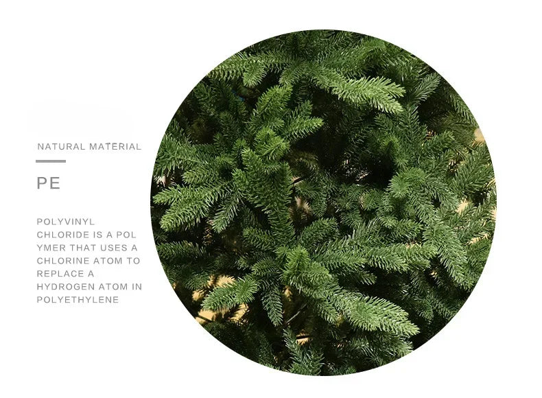 Full PE Artificial Large Christmas Tree PE Material Christmas Tree Home Party Atmosphere Xmas Decorations 1.2m to 2.1m navidad