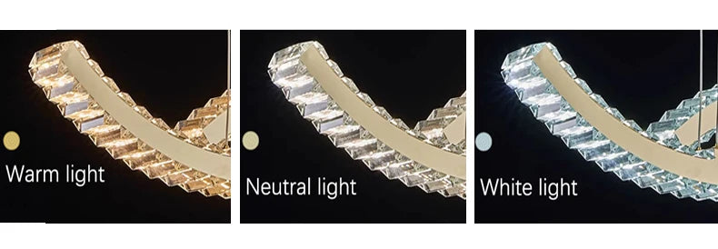 Modern Dining Living Room Ceiling Chandelier Luxury Home Decorations Crystal Pendant Lights Gold luster Long Dimmable Led Lamp