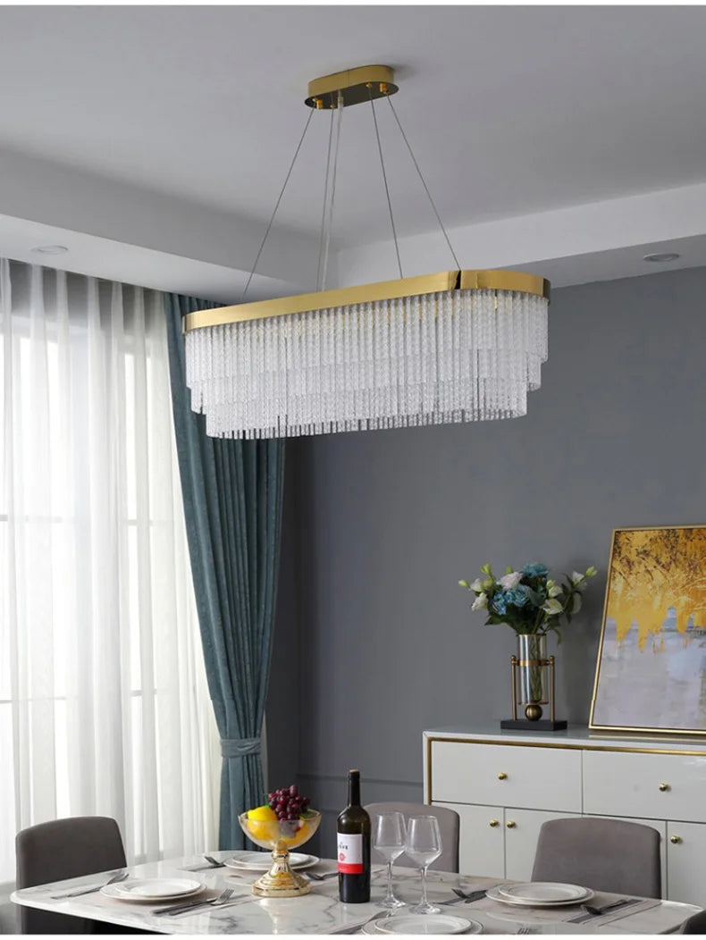 Luxury Crystal Modern Ceiling Chandelier Lights Ceiling Pendant Lamp Home Decorations Chandeliers Lighting for Living Room Light