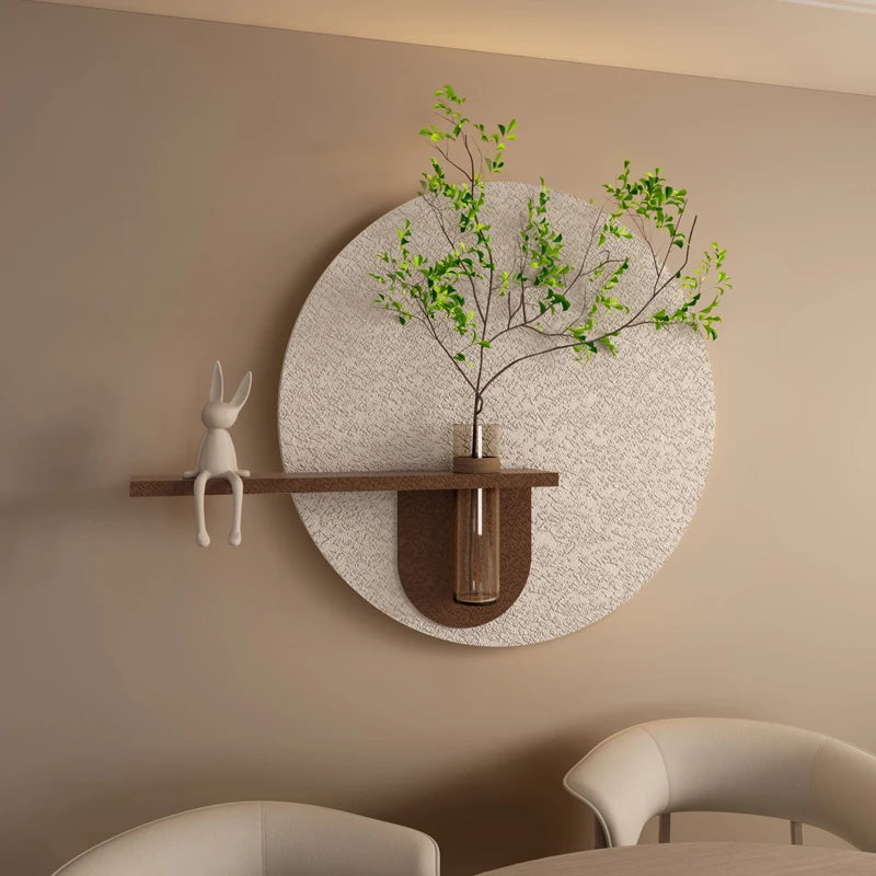 Modern Green Plant Sandstone Painting LED Lights For Corridor Living Room Restaurant Table 3D Home Decorations Lustre Mural Lamp
