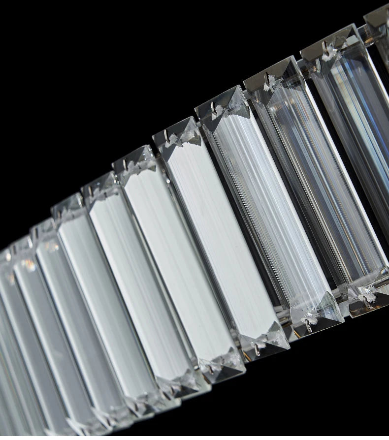 Modern Dining Living Room Ceiling Chandelier Luxury Home Decorations Crystal Pendant Lights Gold luster Long Dimmable Led Lamp