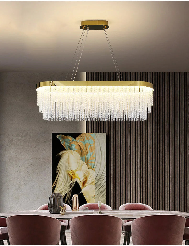 Luxury Crystal Modern Ceiling Chandelier Lights Ceiling Pendant Lamp Home Decorations Chandeliers Lighting for Living Room Light