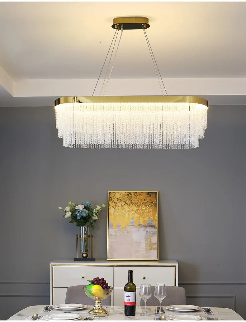 Luxury Crystal Modern Ceiling Chandelier Lights Ceiling Pendant Lamp Home Decorations Chandeliers Lighting for Living Room Light