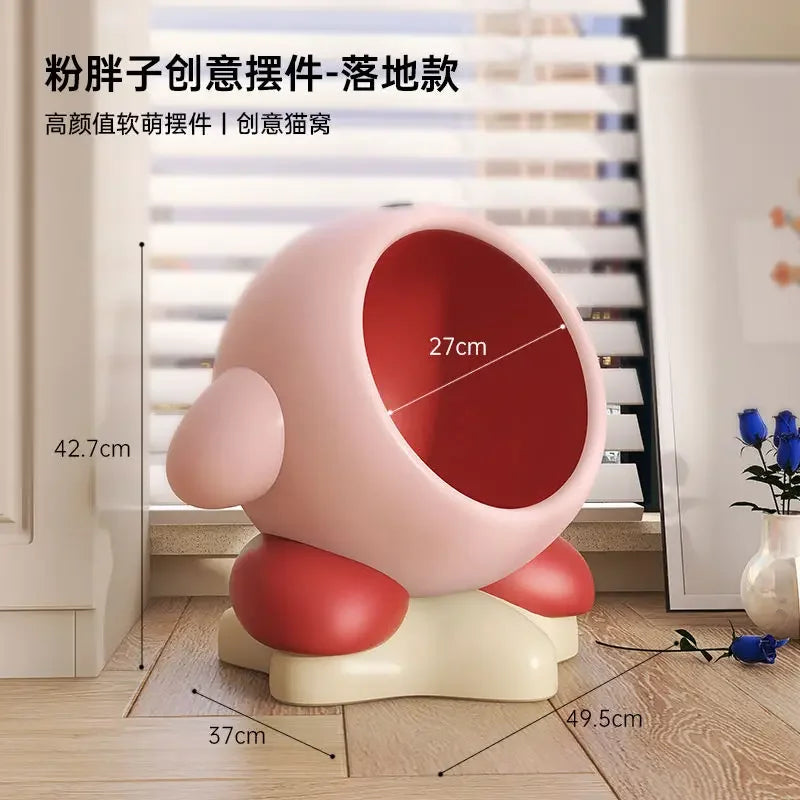 Creative Pink Fat Man Floor Storage Ornaments Living Room Sofa Next To The TV Cabinet Home Decorations High-end Luxury